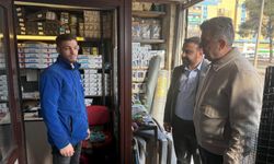 Başkanlardan esnaf ziyareti...