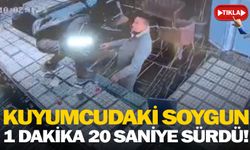 Kuyumcudaki soygun 1 dakika 20 saniye sürdü!
