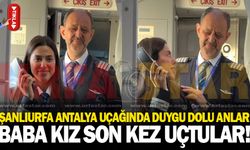 Urfa Antalya uçağında duygu dolu anlar...
