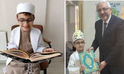 Minik Eymen Kur'an-ı hatim etti