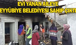 Evi Yanan Aileye Eyyübiye Belediyesi Sahip Çıktı