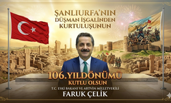 Faruk Çelik’ten Şanlıurfa’nın Kurtuluşuna Anlamlı Mesaj