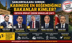Şanlıurfalılardan Kabine Yorumu! En Beğenilen Bakanlar Belli Oldu