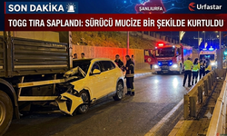 Togg tıra arkadan ok gibi saplandı ama neyseki korkulan olmadı
