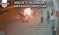 Birecik'te 2 motosiklet kafa kafaya çarpıştı
