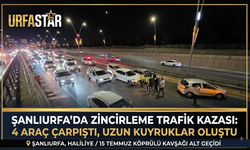Şanlıurfa’da Zincirleme Kaza: Trafik Felç Oldu, 1 Yaralı!