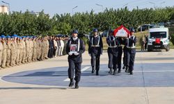 Hayatını kaybeden Jandarma personeline hüzünlü veda