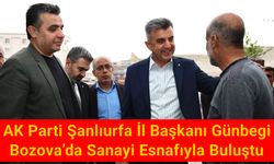 Başkan Günbegi'den Bozova esnafına ziyaret...
