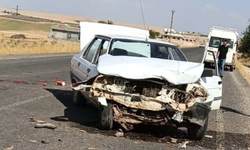 Harran’da iki otomobil çarpıştı: Yaralılar var