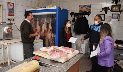 Hilvan'da kasaplar denetlendi