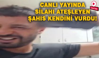 Canlı yayında kendini vurdu