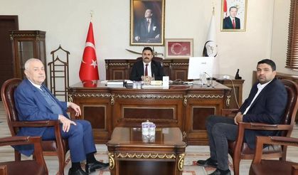 İş insanı Tepret'ten Kaymakam Ülkü'ye ziyaret...