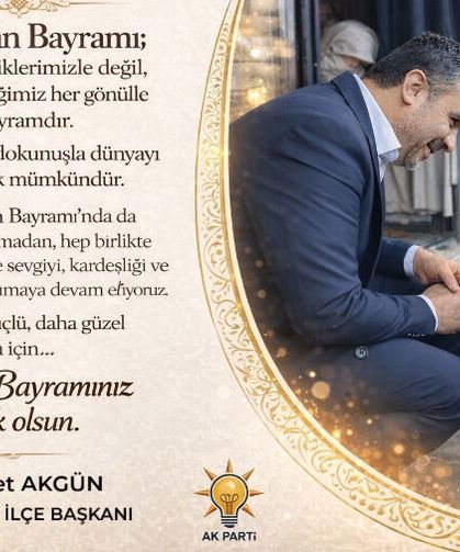 Başkan Akgün'den Bayram mesajı