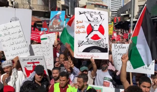 Ürdün'de İsrail karşıtı gösterilerde yüzlerce kişi tutuklandı