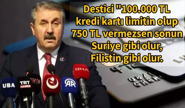 Destici neden böyle dedi? İşte yanıtı