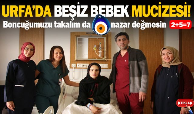 İki çocuğun ardından beşiz doğurdu...