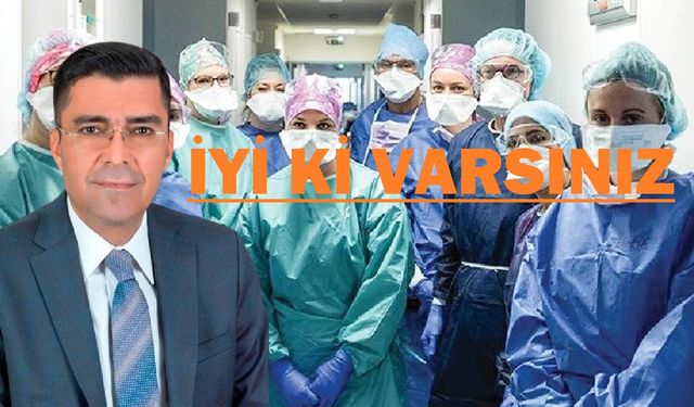 Müdür Aksoy sağlık çalışanlarını kutladı