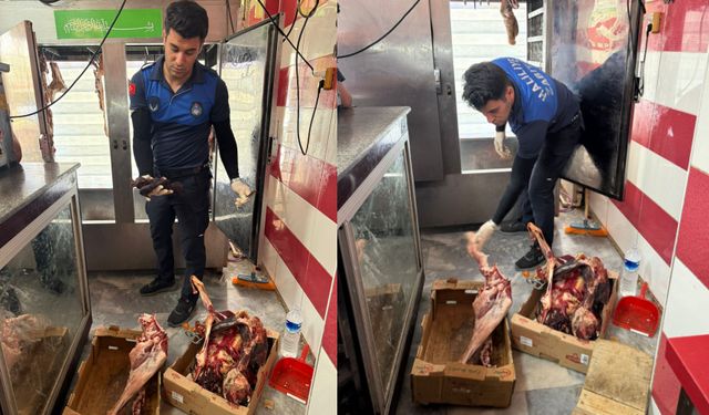 Baskın yapılan kasaptan çıkanlar şoke etti