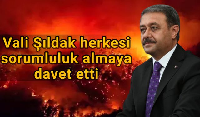 Vali Şıldak’tan Yangın Uyarısı: “Bir Kıvılcım, Bir Ormanı Yok Edebilir”