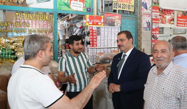 Başkan Canpolat'tan esnaf ziyareti...