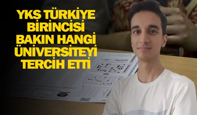 İşte gideceği üniversite ve bölümü...