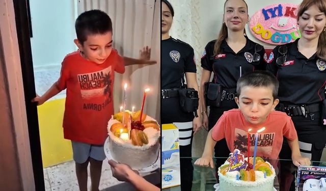 Urfa'da yunus polislerden hasta çocuğa sürpriz...
