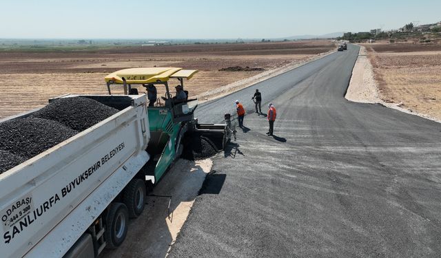 Eyyübiye kırsal mahalle bağlantı yollarında çalışmalar hızlandı