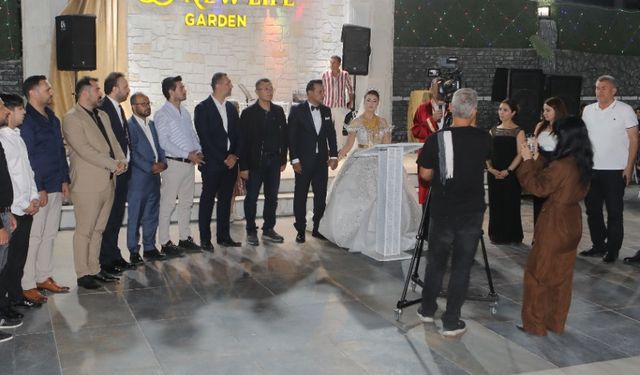 Aydoğan ve Beyazağaç ailerinin mutlu günü