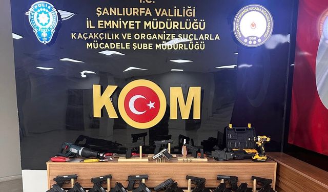 Şanlıurfa’da Silah Atölyesine Baskın