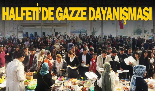 Halfeti'de Gazze dayanışması