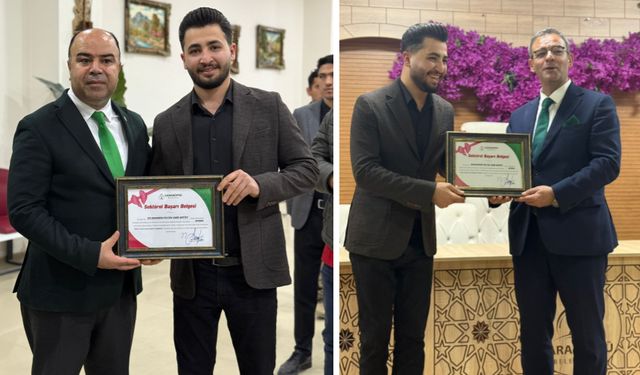 Karaköprü'nün en başarılı esnafları ödüllendirildi