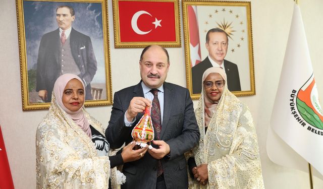 Başkan Gülpınar Etiyopya heyetini ağırladı