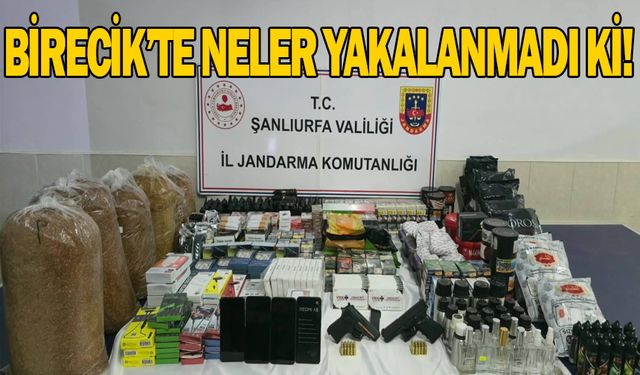 Birecik'te neler yakalanmadı ki!