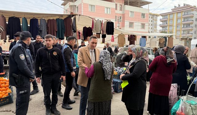 Halfeti Kaymakamı Korkmaz’dan Semt Pazarı Ziyareti