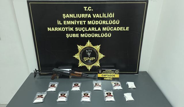 Viranşehir’de Narkotik Operasyonu: 9 Bin Captagon ve AK-47 Ele Geçirildi