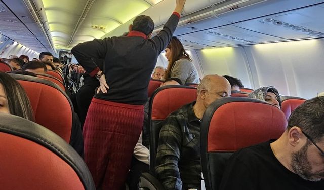 Urfa uçağında acil duurum!