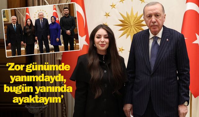 Ölümden dönen Urfalı kadın siyasetçi Gök, Erdoğan'ı ziyaret etti