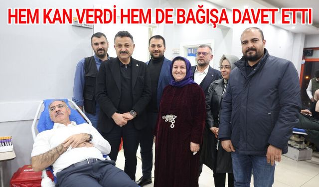 Kızılay'a kan bağışında bulundular