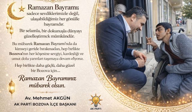 Başkan Akgün'den Bayram mesajı