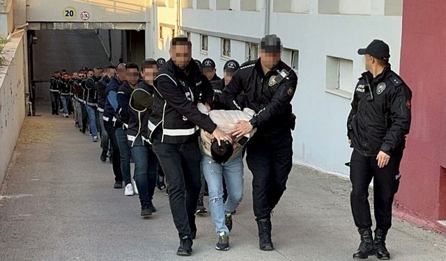 Urfa ile 8 ilde Bayğaralar suç örgütüne operasyon!