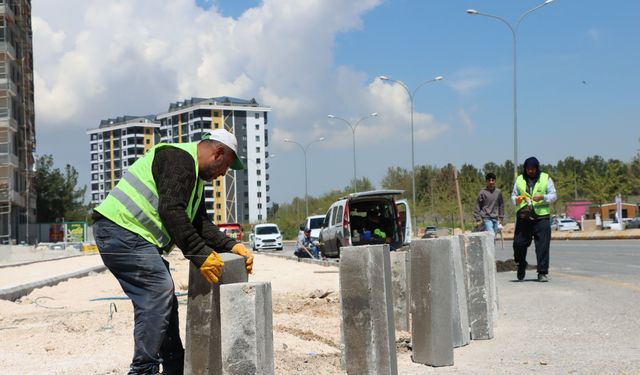 Bisiklet yolunda çalışmalar devam ediyor
