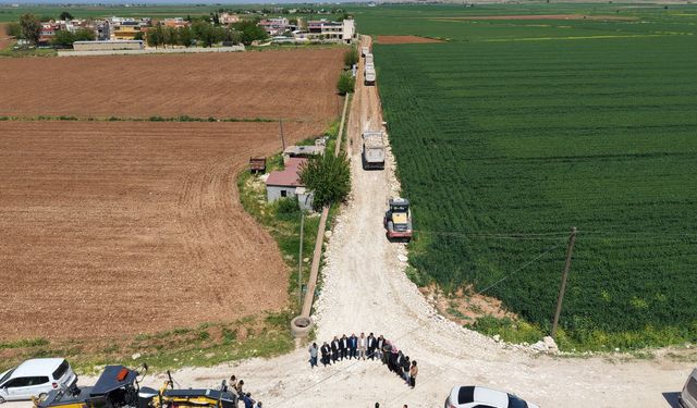 Büyükşehir, Harran’da 7,2 kilometrelik yolu yeniliyor
