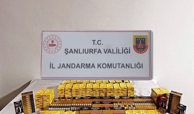 Şanlıurfa'da jandarmadan kaçakçılık operasyonu