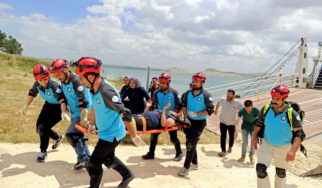 Şanlıurfa’da gerçeğini aratmayan tatbikat!