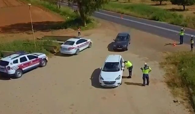 Urfa Jandarmadan droneli denetim