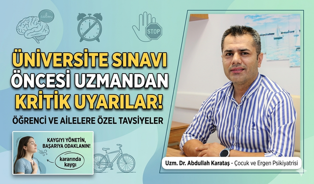 Sınav öncesi  öğrenci ve ailelere önemli uyarılar...