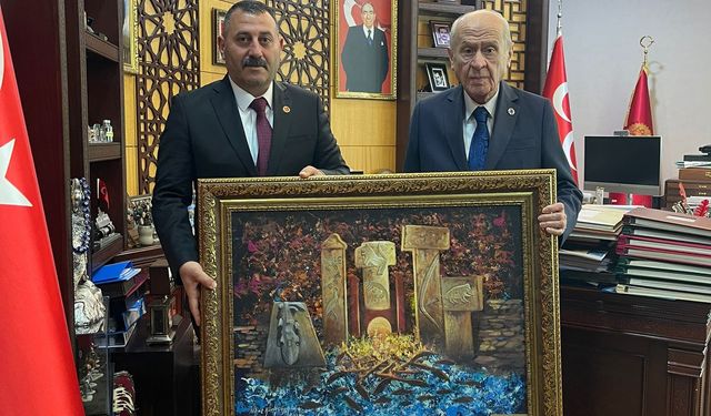 Mutlu Devlet Bahçeli'yi ziyaret etti