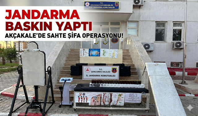 Akçakale’de sahte şifa operasyonu!