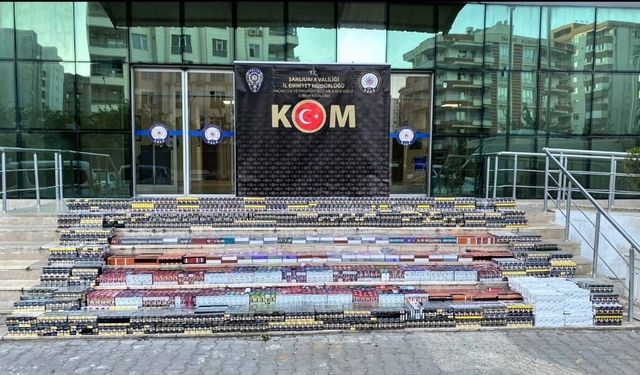 Şanlıurfa’da 3,7 milyon liralık kaçak ürün ele geçirildi