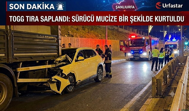 Togg tıra arkadan ok gibi saplandı ama neyseki korkulan olmadı